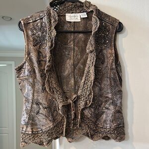 Flashback Couture Bronze Embroidered Vest
